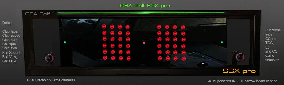 VisTrak SCX IR Pro Ceiling Mounted Launch Monitor - GOLF LEAGUE