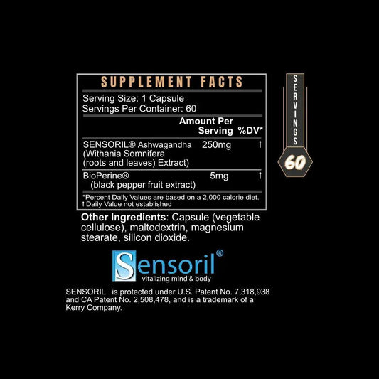 SENSORIL_ASHWAGANDHA_Supplement_Facts - GOLF LEAGUE