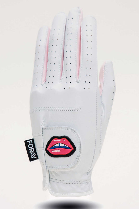 Golf Glove White Lip Logo