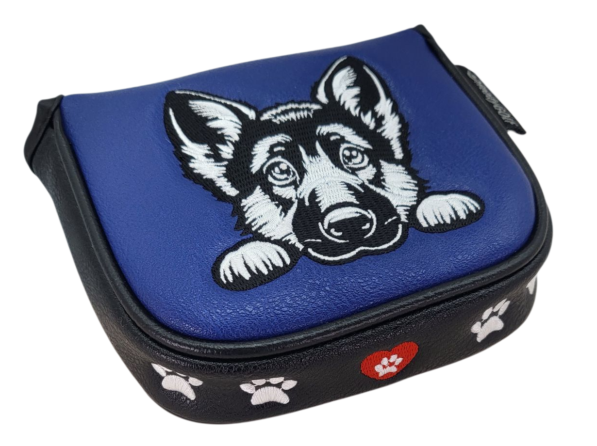 German Shepherd Embroidered Putter Cover by ReadyGOLF  -  Mallet