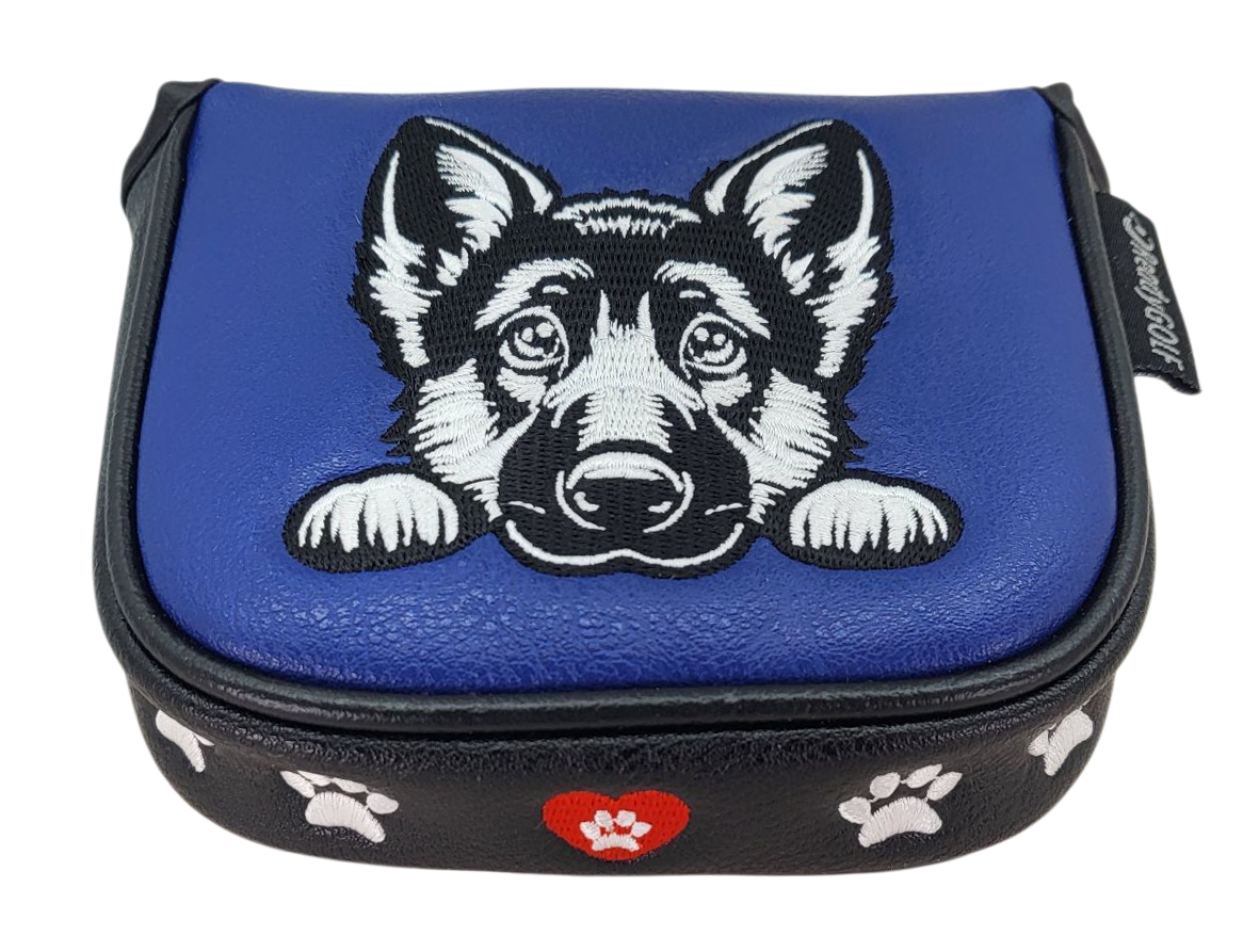 German Shepherd Embroidered Putter Cover by ReadyGOLF  -  Mallet