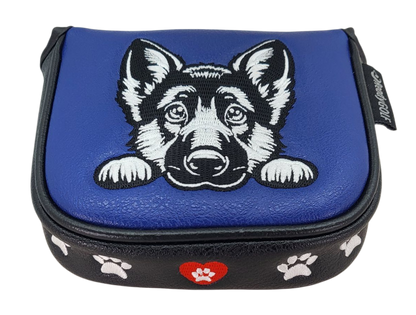 German Shepherd Embroidered Putter Cover by ReadyGOLF  -  Mallet