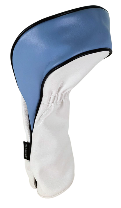 Classic Argyle Sky Blue Embroidered Driver Headcover by ReadyGOLF