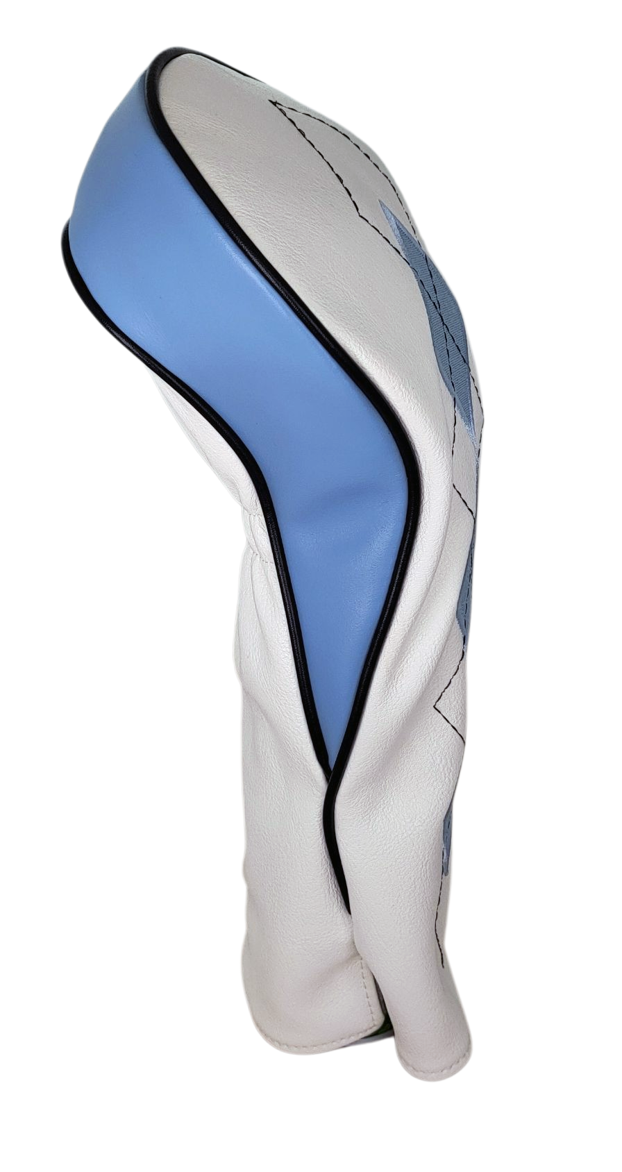 Classic Argyle Sky Blue Embroidered Driver Headcover by ReadyGOLF