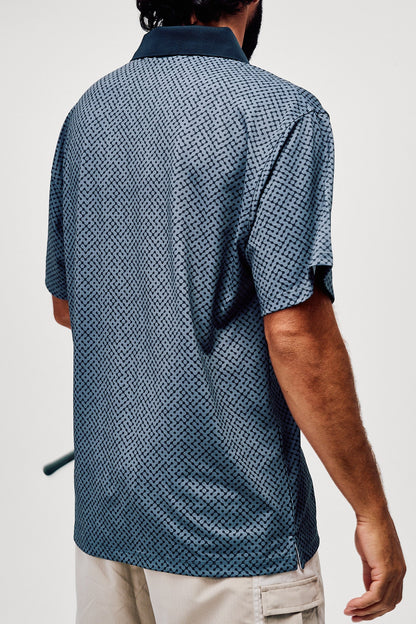 Labyrinth Polo - Navy / Western Sky
