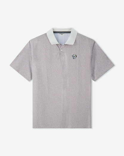 Labyrinth Polo - Grey / White