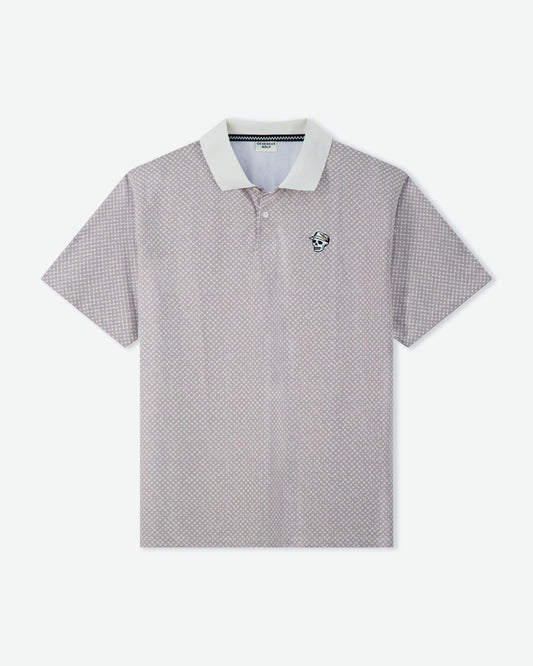 Labyrinth Polo - Grey / White