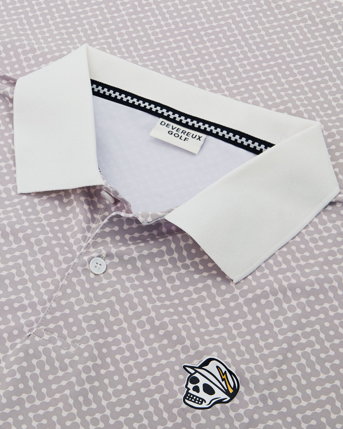 Labyrinth Polo - Grey / White