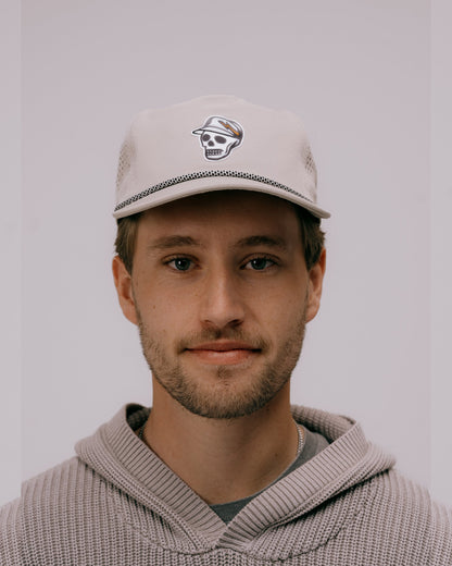 Skull Caddie Performance Rope Hat - Bone