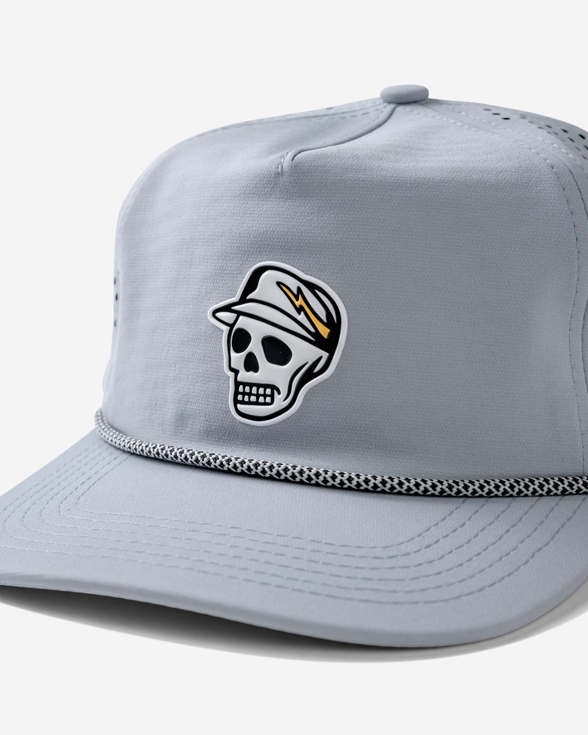 Skull Caddie Performance Rope Hat - Light Grey