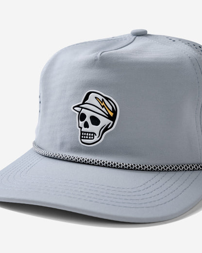 Skull Caddie Performance Rope Hat - Light Grey