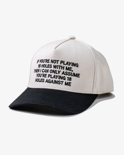 A-Player Phrase Hat - Cream / Black