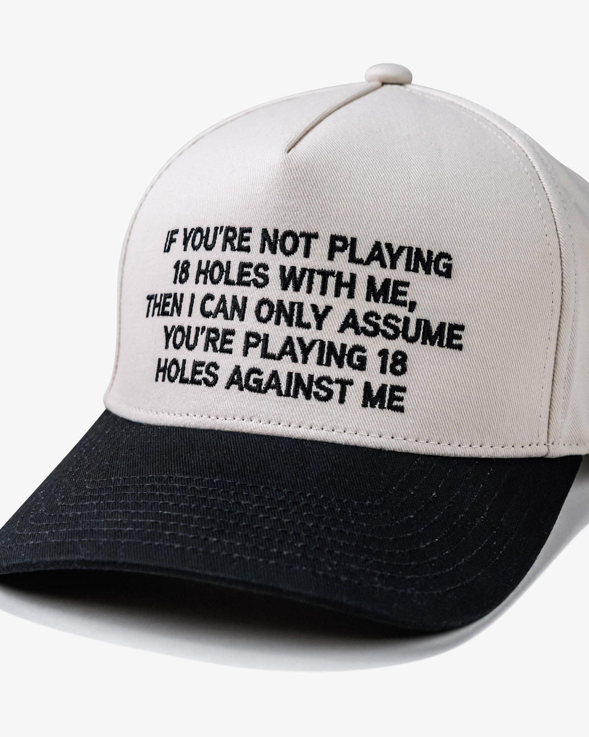 A-Player Phrase Hat - Cream / Black