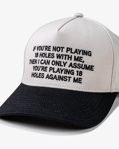 A-Player Phrase Hat - Cream / Black