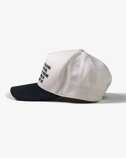 A-Player Phrase Hat - Cream / Black