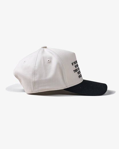 A-Player Phrase Hat - Cream / Black