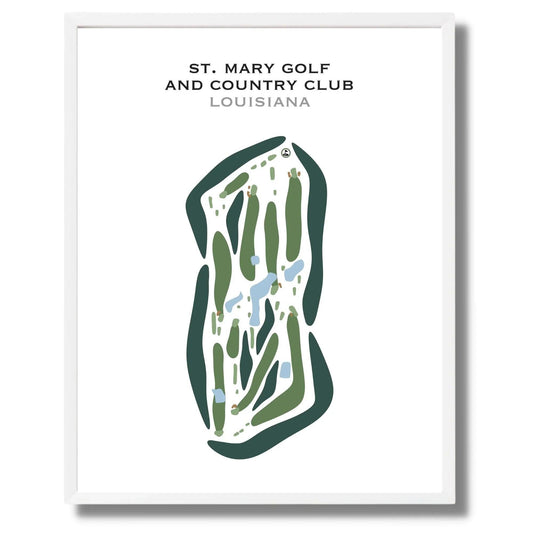 St Mary Golf & Country Club, Louisiana - Printed Golf Courses