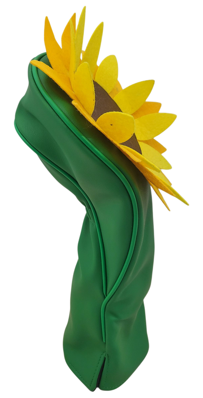 Golden Sunflower Embroidered Driver Headcover by ReadyGOLF