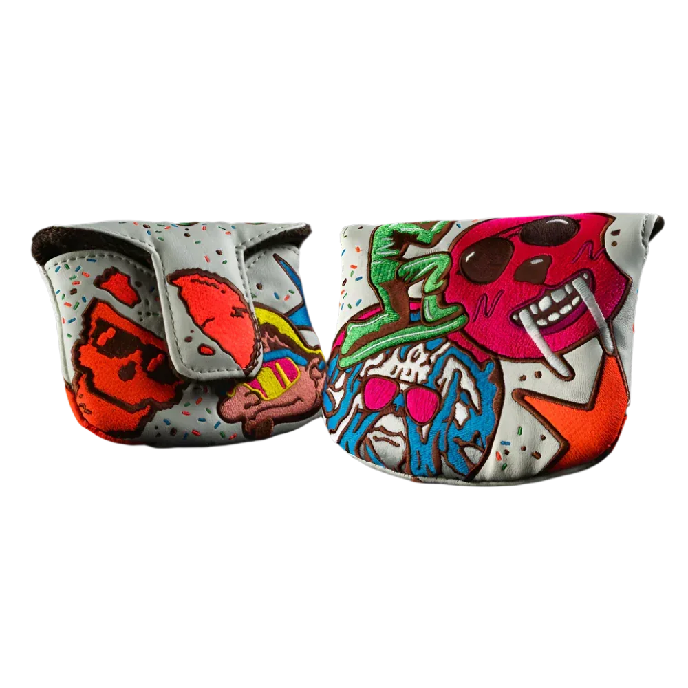 Swag Golf - Cookie 4.0 White/Pink/Green Mallet Putter Headcover - GOLF LEAGUE