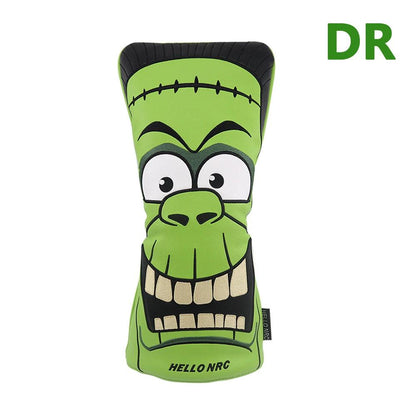 Golf Wood Cover Skull For Driver Fairway Hybrid Waterproof Protector Set PU Leather Soft Durable Golf Club Covers