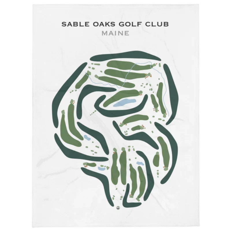 Sable Oaks Golf Club, Maine - Printed Golf Courses