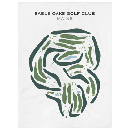 Sable Oaks Golf Club, Maine - Printed Golf Courses