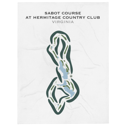 Sabot Course at Hermitage Country Club, Virginia - Printed Golf Courses