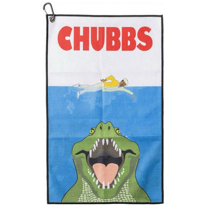Fun Happy Gilmore Design Golf Towel – Premium Microfiber with Bag Clip, Perfect Creative Christmas Gift for Golf Lovers.