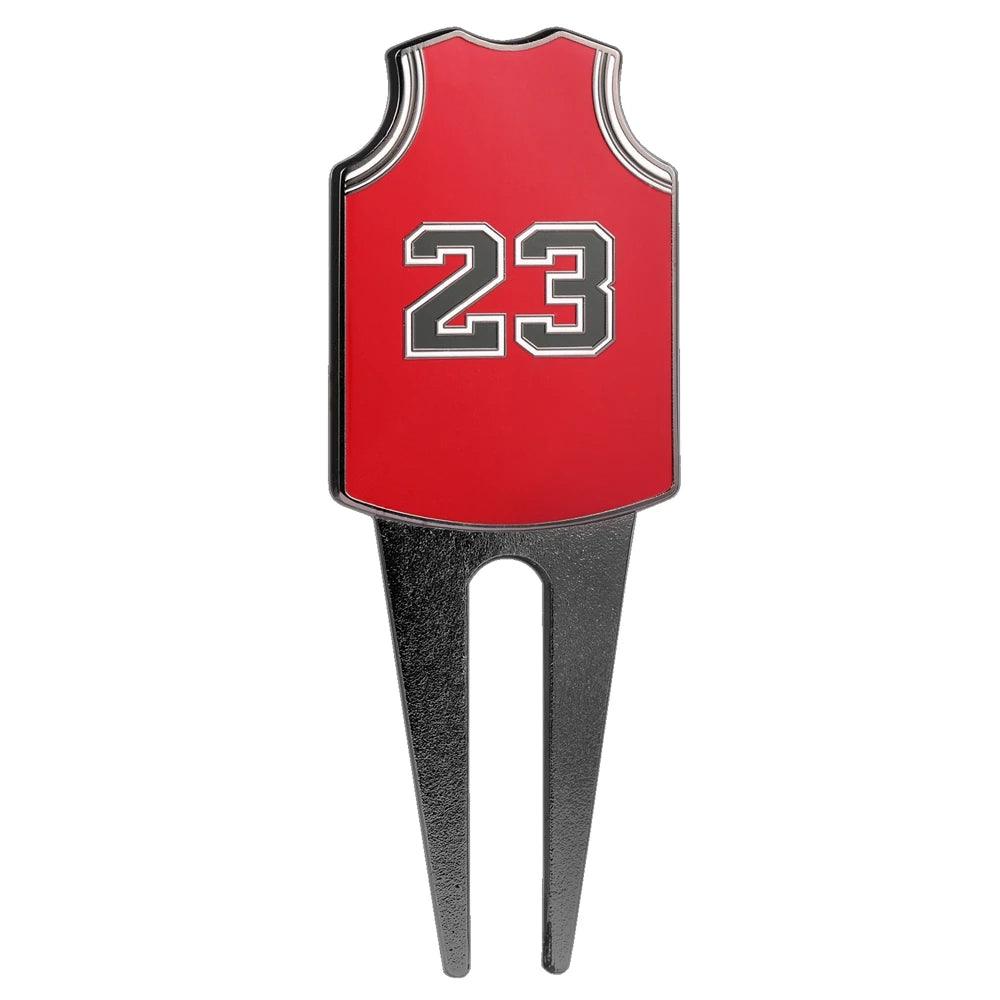 Metal #23 #24 Golf Divot Tool Ball Marker Hat Clip Gift Set