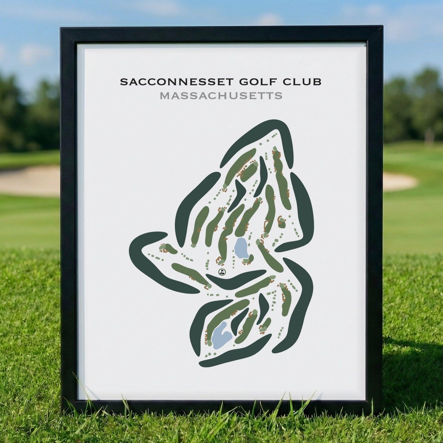 Sacconnesset Golf Club, Massachusetts - Printed Golf Courses