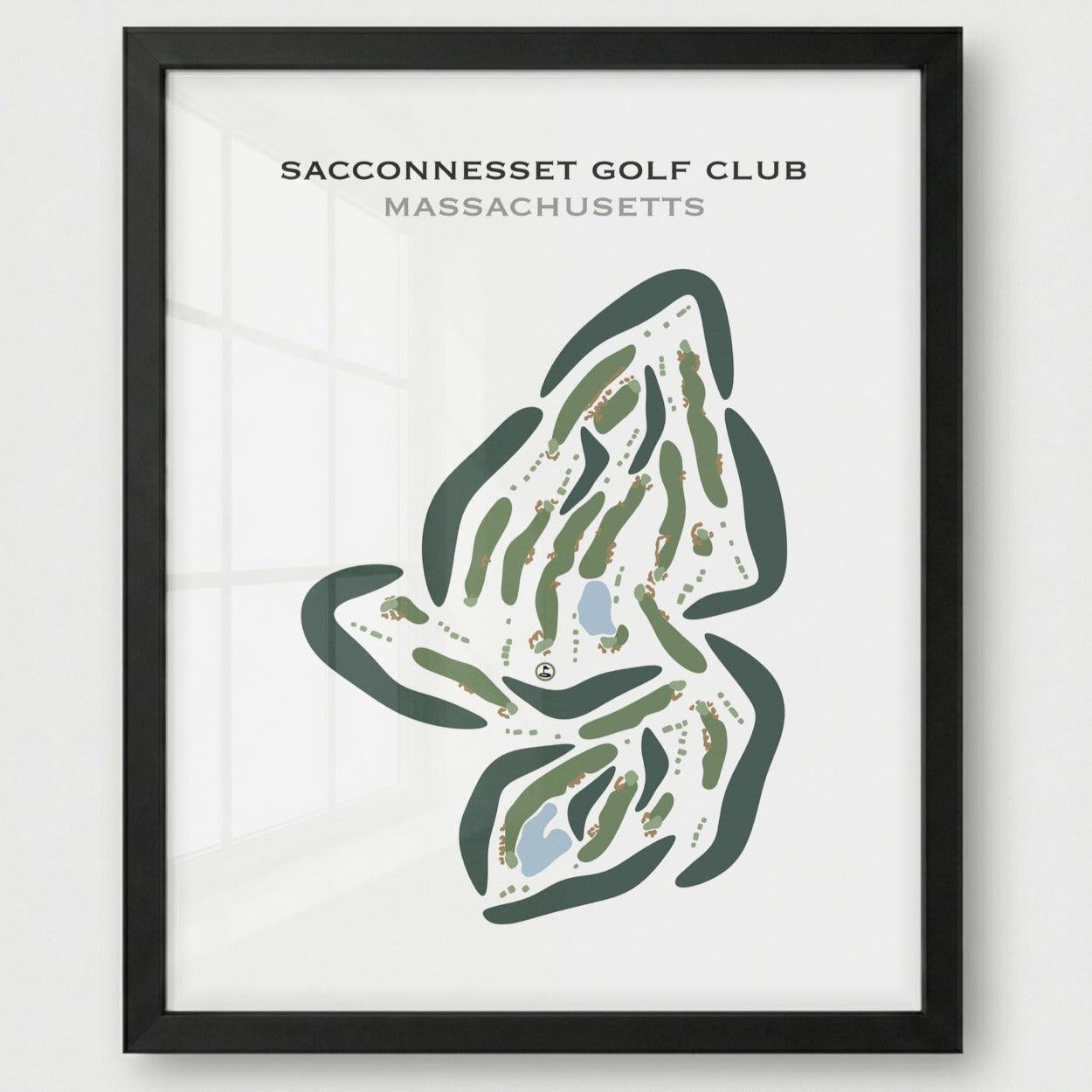 Sacconnesset Golf Club, Massachusetts - Printed Golf Courses