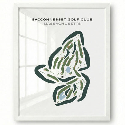 Sacconnesset Golf Club, Massachusetts - Printed Golf Courses