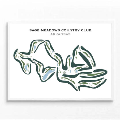 Sage Meadows Country Club, Arkansas - Printed Golf Courses