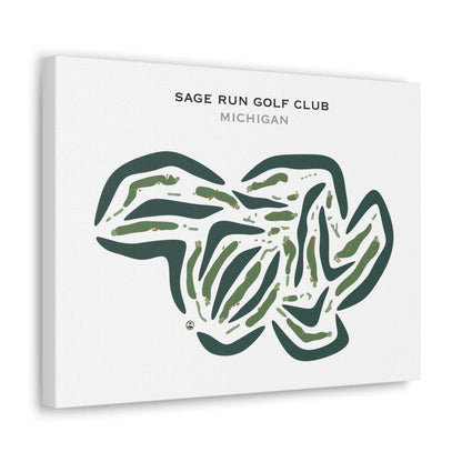 Sage Run Golf Club, Michigan - Printed Golf Courses