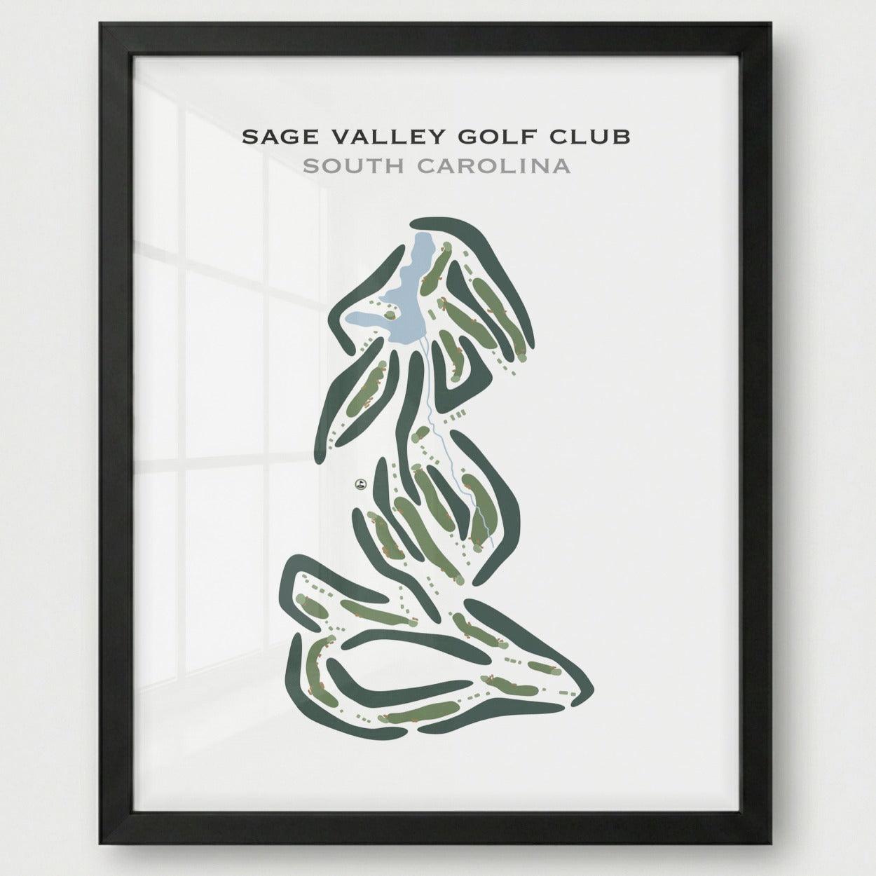 Sage Valley Golf Club, South Carolina - Printed Golf Courses