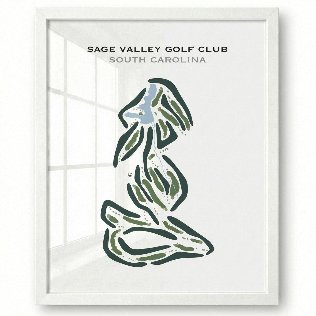 Sage Valley Golf Club, South Carolina - Printed Golf Courses