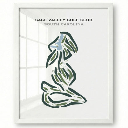 Sage Valley Golf Club, South Carolina - Printed Golf Courses
