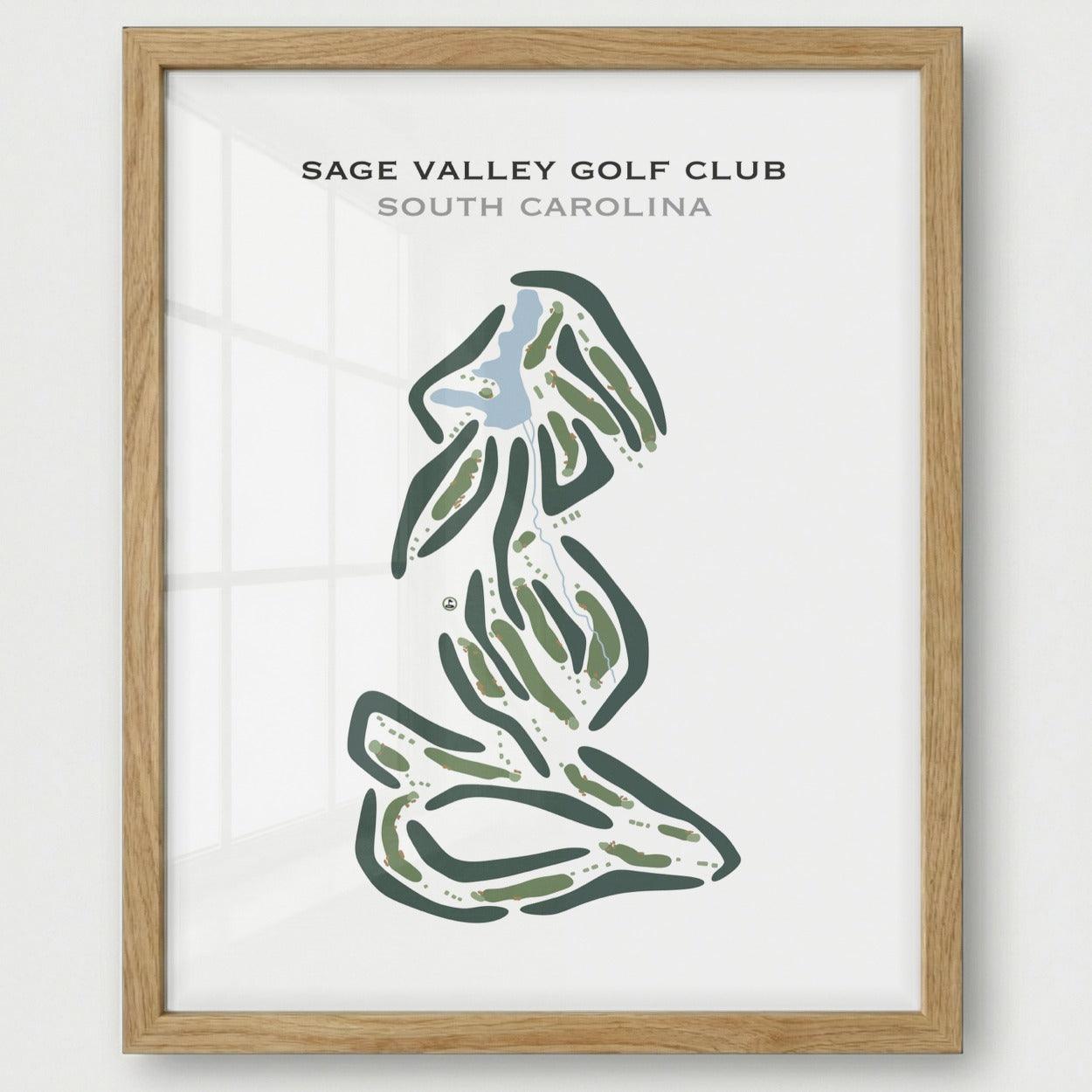 Sage Valley Golf Club, South Carolina - Printed Golf Courses