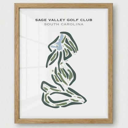 Sage Valley Golf Club, South Carolina - Printed Golf Courses