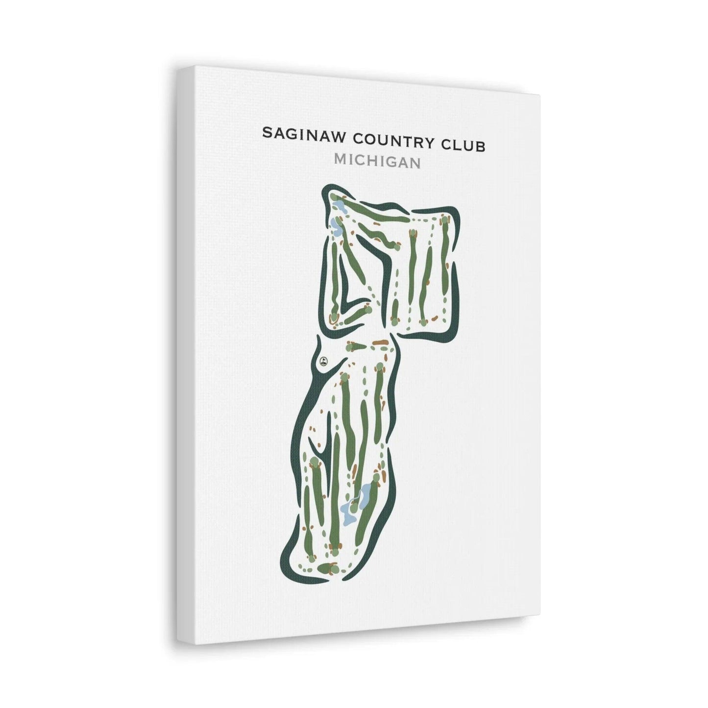 Saginaw Country Club, Michigan - Printed Golf Courses