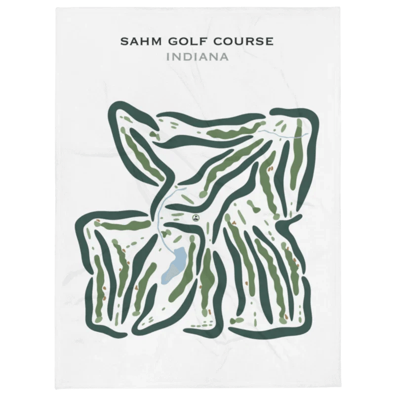 Sahm Golf Course, Indiana - Printed Golf Courses