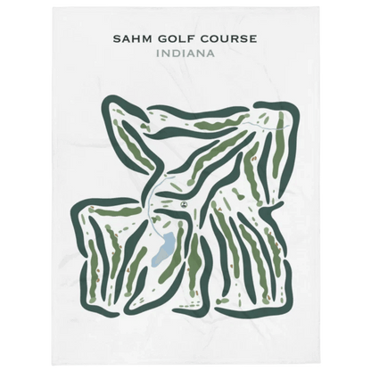 Sahm Golf Course, Indiana - Printed Golf Courses