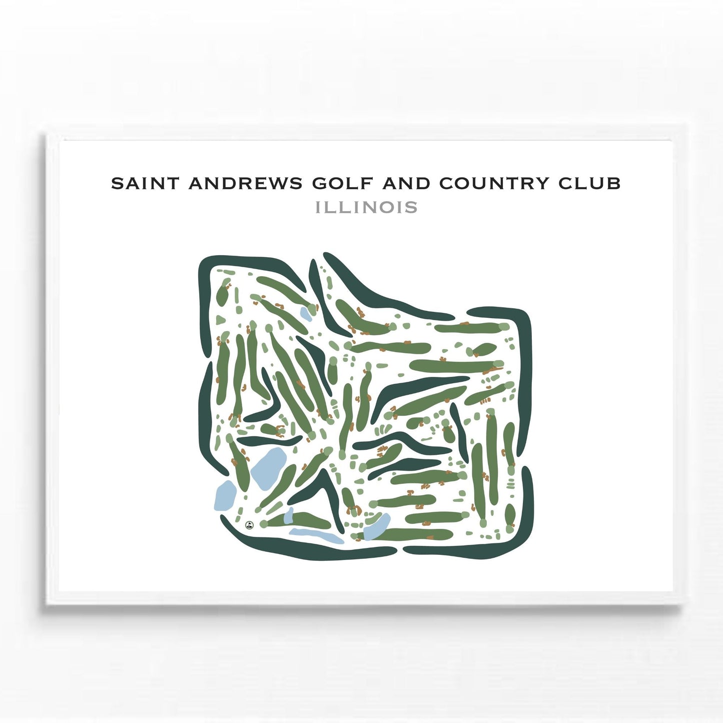 St. Andrews Golf and Country Club, Illinois - Printed Golf Courses