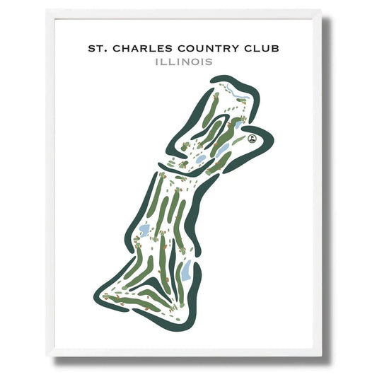 St. Charles Country Club, Illinois (18 Original Holes) - Printed Golf Course