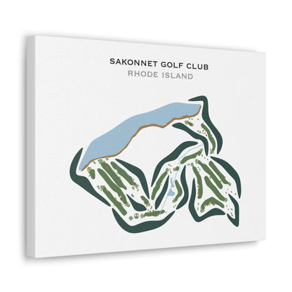 Sakonnet Golf Club, Rhode Island - Printed Golf Course