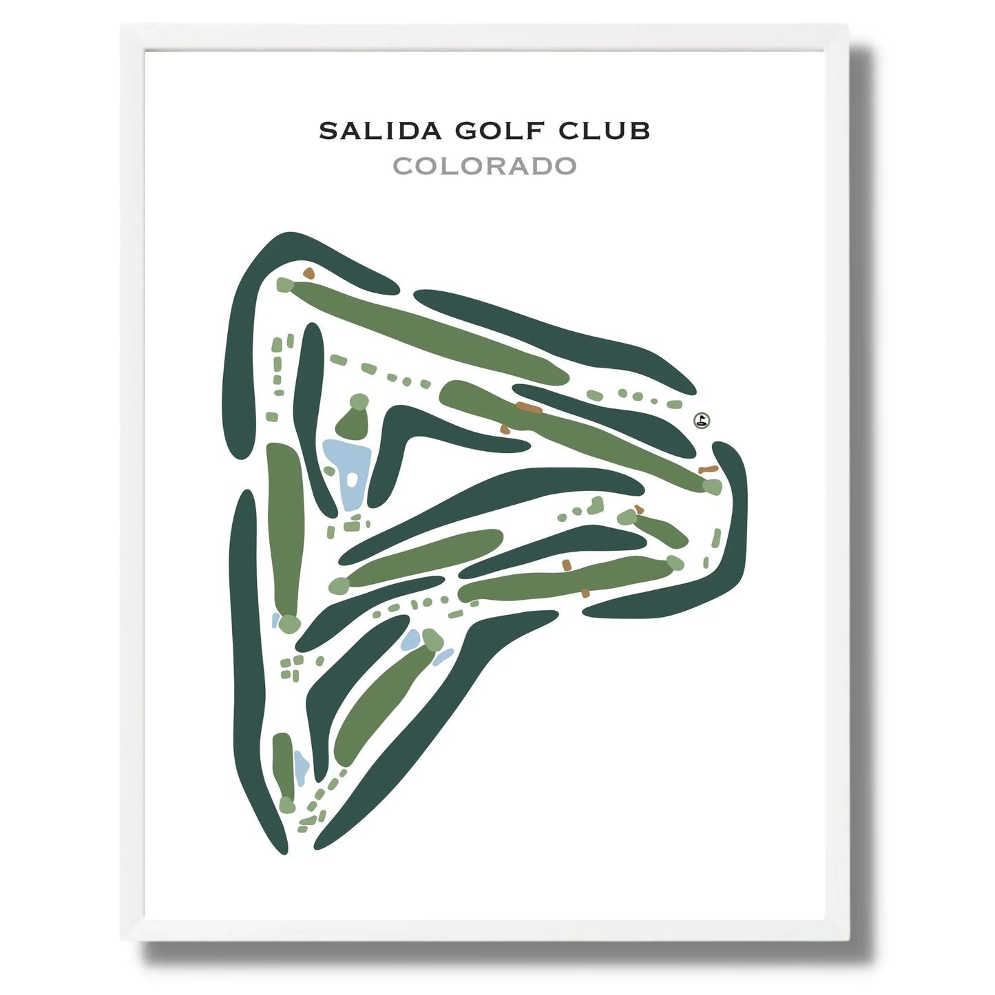 Salida Golf Club, Colorado - Printed Golf Courses