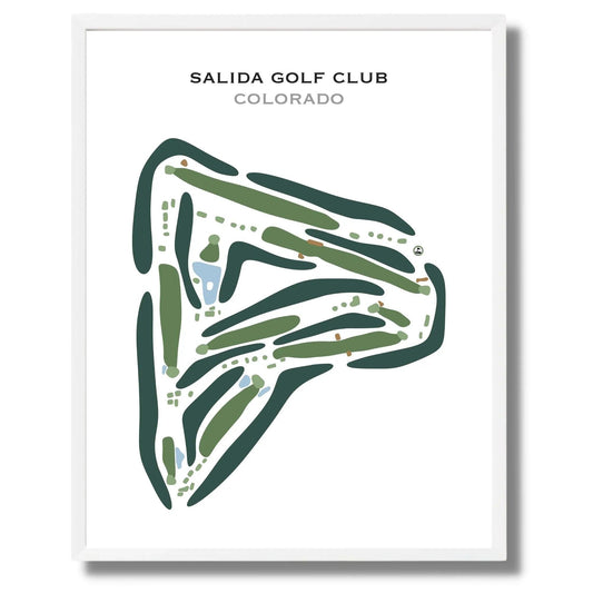 Salida Golf Club, Colorado - Printed Golf Courses