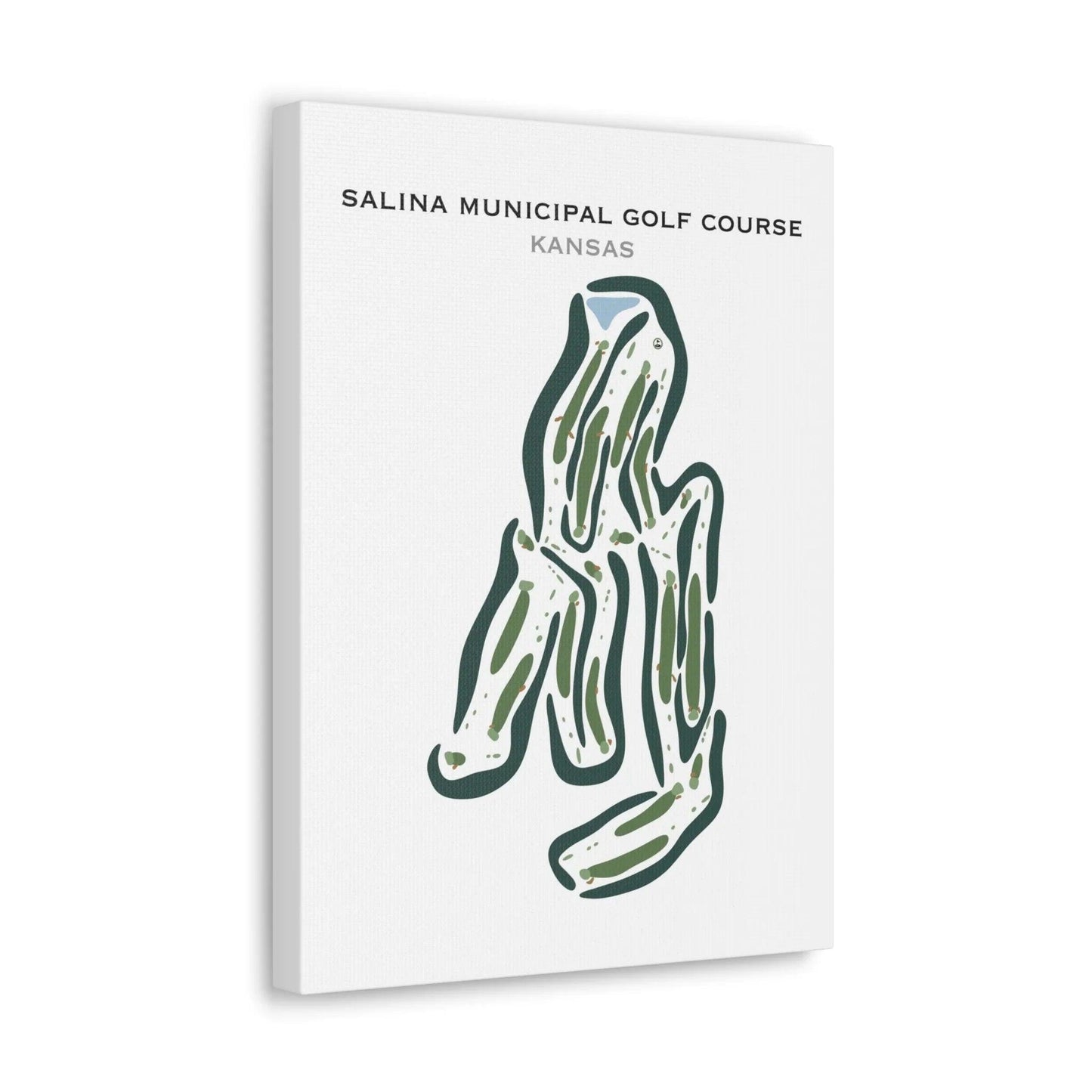 Salina Municipal Golf Course, Kansas - Printed Golf Courses