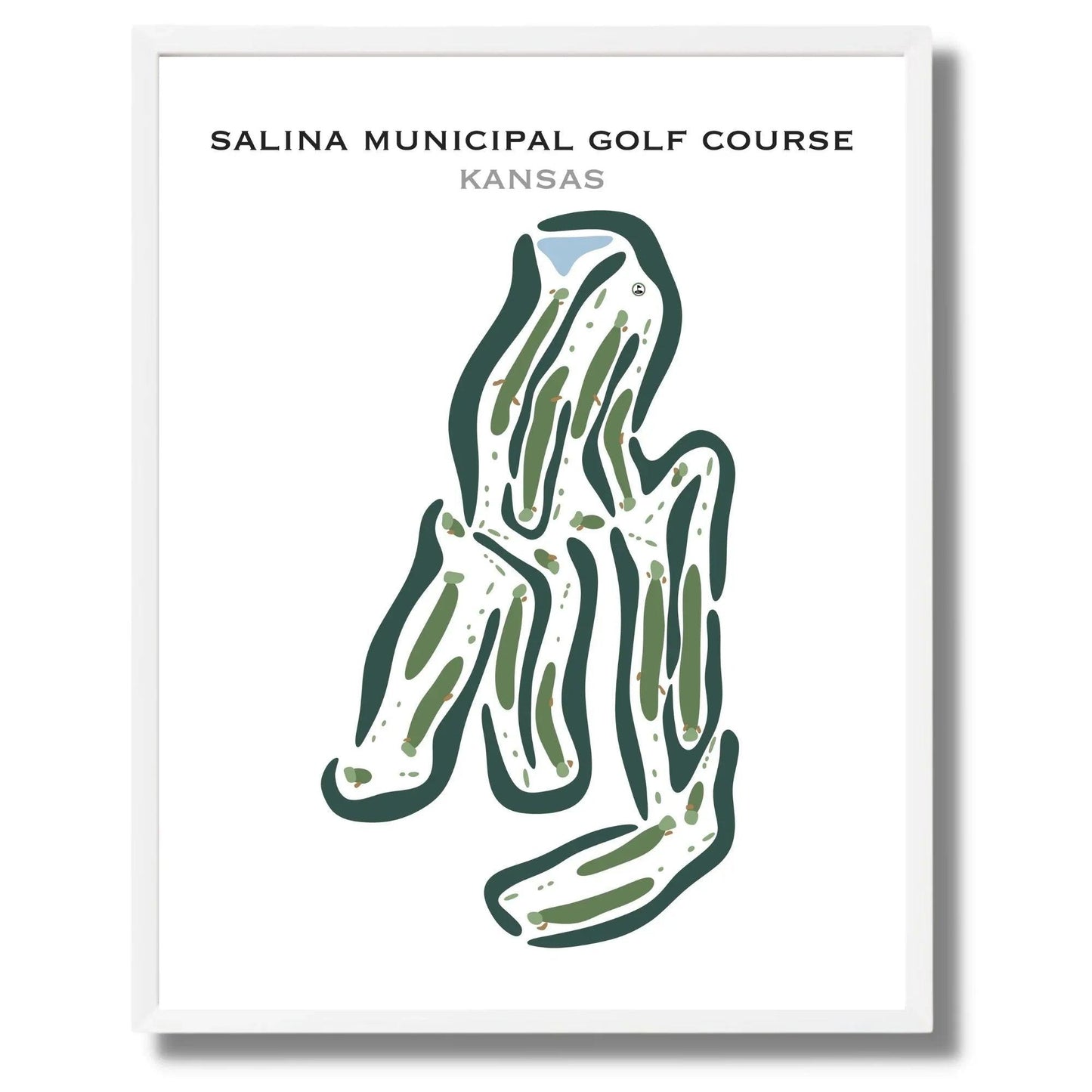 Salina Municipal Golf Course, Kansas - Printed Golf Courses