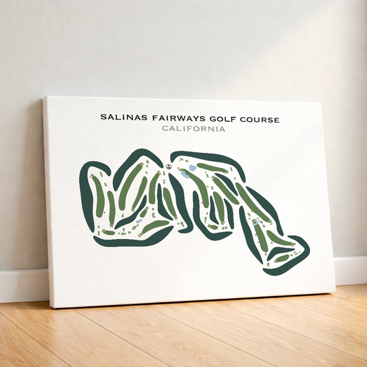 Salinas Fairways Golf Course, California - Printed Golf Courses